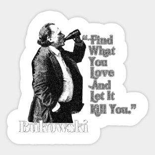 Retro Charles Bukowski Sticker